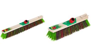 Peggy Perfect bezem 'Lieveheersbeestje', hout naturel, breedte: 600 mm