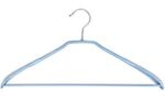Peggy Perfect metalen kledinghanger met broekenlat, gerubberd, grijs