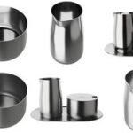 alfi Melk en Suikerset, roestvrij staal, mat, 4-delig