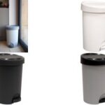 EDA pedaalemmer Stepy 15 liter antraciet