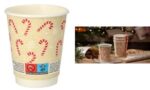 PAPSTAR kartonnen drinkbeker 'Candy Canes', 0,2 l
