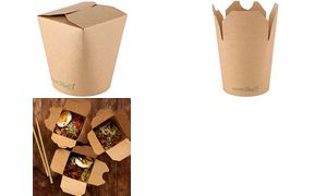 NATURE Star snackbox Asia, rond, 800 ml, bruin, 50 stuks NATURE Star snackbox Asia, rond, 800 ml, bruin, 50 stuks
