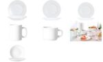 Esmeyer Arcoroc schoteltje voor koffiekopje EVERYDAY, wit