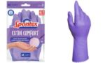 Spontex Latex-handschoen Extra Comfort, maat M, lila