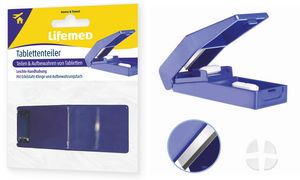 Lifemed Pillendeler met opbergvakje, blauw Lifemed Pillendeler met opbergvakje, blauw