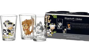 Ritzenhoff & Breker Drinkglazen BOERDERIJDIEREN, set van 3