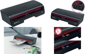 GBC Lamineerapparaat 240, geschikt voor A4, zwart/rood