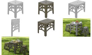 keeeper Opvouwbare campingtafel 'timo', maat M, olijfgroen