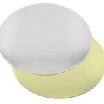 STARPAK Taartplateau rond, diameter 300 mm, goud/zilver