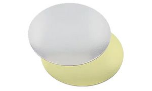 STARPAK Taartbodem rond 200mm goud/zilver, 25 stuks