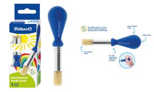 Pelikan kinderpenseel met ergonomische grip, blauw