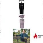 THERMOS geïsoleerde drinkbeker met rietje 0,85L zwart