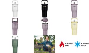 THERMOS geïsoleerde drinkbeker met rietje 0,85 L vanille THERMOS geïsoleerde drinkbeker met rietje 0,85 L vanille