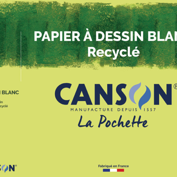 Canson tekenblok hergebruikt, wit, A4 formaat, 160 grams.