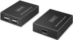 DIGITUS USB 2.0 Verlenger, USB-A, 4 Poorten, zwart