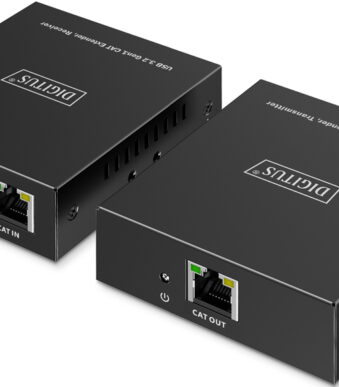DIGITUS USB 3.2 Gen1 Extender, 5 Gbps, 4 poorten, zwart