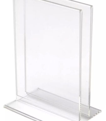 Deflecto folderhouder A4 staand, transparant acryl