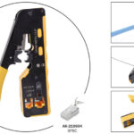DIGITUS multimodulaire krimptang pass through voor modulaire en coaxiale connectoren