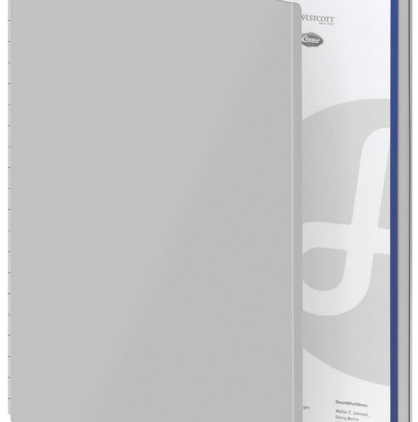 WESTCOTT Aluminium klemmapklembord, A4, zilver