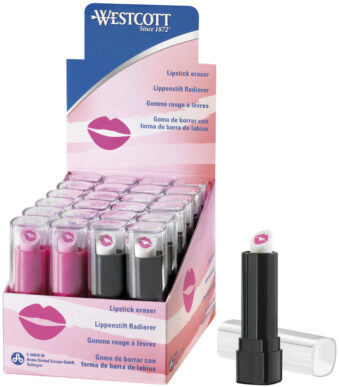 WESTCOTT Kunststof gummen Klassiek, display van 24 stuks