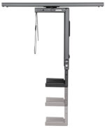 LogiLink PC-houder metaal draaibaar uittrekbaar zwart