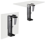 CPU-houder, metalen, draai- en uitschuifbaar, zwart