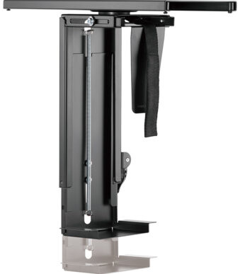 CPU-houder, metalen, draai- en uitschuifbaar, zwart