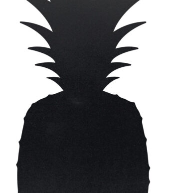 Krijttafel SILHOUETTE 'ANANAS', zwart