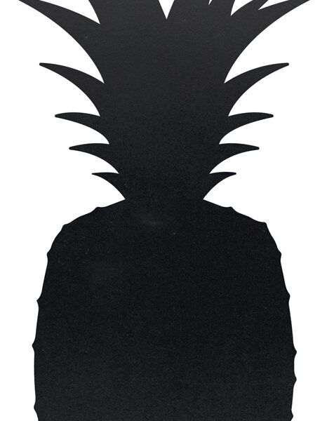 Krijttafel SILHOUETTE 'ANANAS', zwart