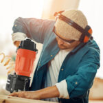 Tacwise luchtdrukniet-nagelklammer, oranje