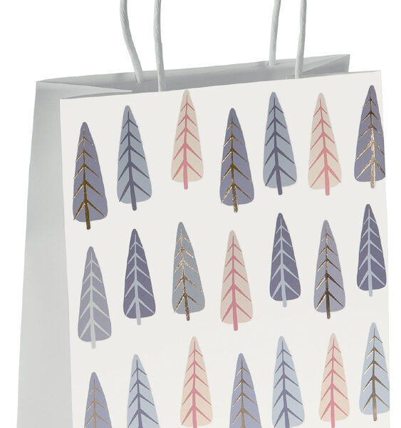 Kerstcadeauzakje 'Dennenboompjes', klein