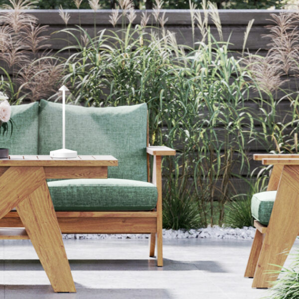 Securit Angelina LED tafellamp met accu, wit