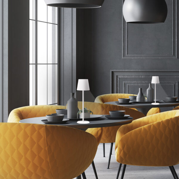 Securit LED tafellamp FELINE, wit