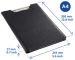 rillstab Klembordmap, A4, kunstleder, zwart