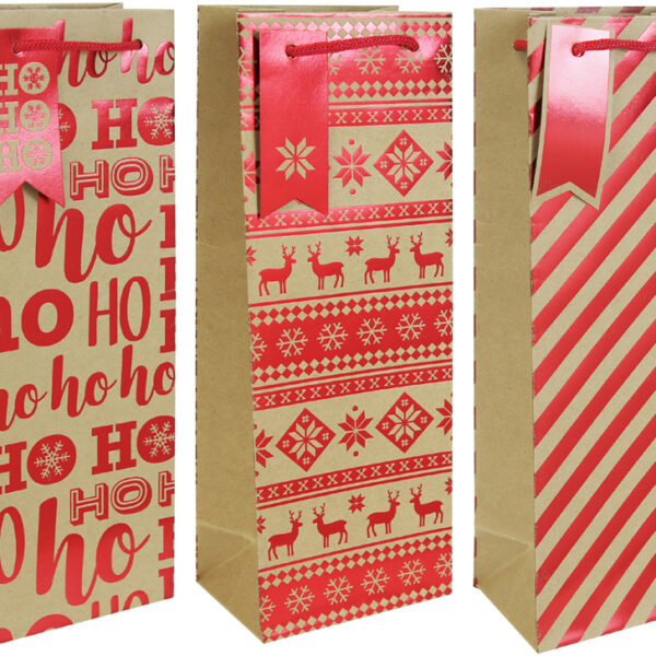 Clairefontaine Kerstflessentassen, set van 3