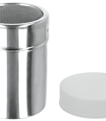 Metaltex poedersuiker strooier RVS zilver 300ml