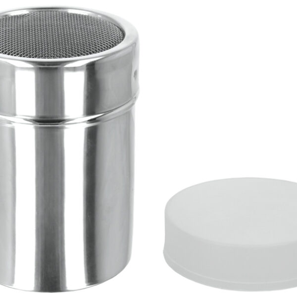 Metaltex poedersuiker strooier RVS zilver 300ml