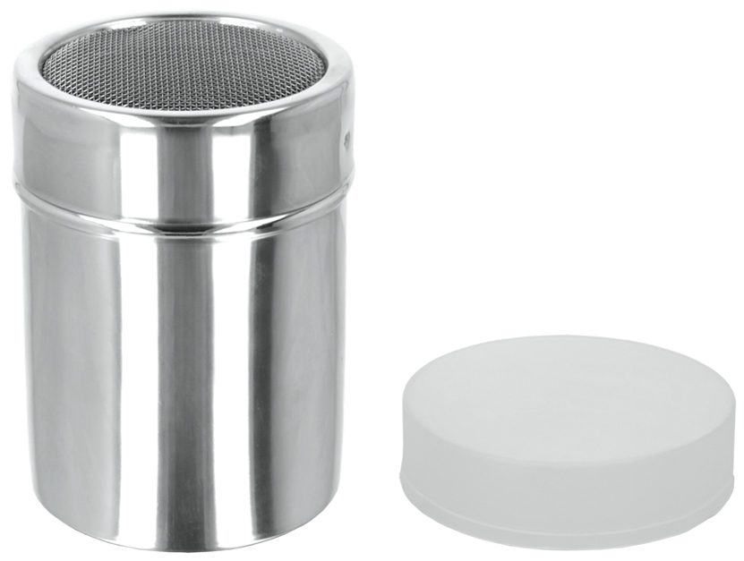 Metaltex poedersuiker strooier RVS zilver 300ml Metaltex poedersuiker strooier RVS zilver 300ml