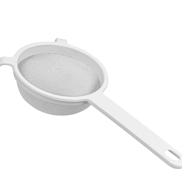 Metaltex kunststof zeef fijn 100mm wit