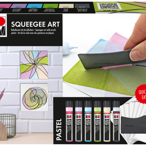 Marabu Acrylverf Squeegee Art Set Pastel