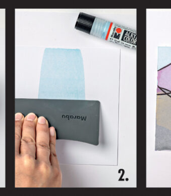 Marabu Acrylverf Squeegee Art Set Pastel