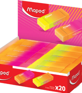 Maped Neon gum van kunststof, display van 20 stuks