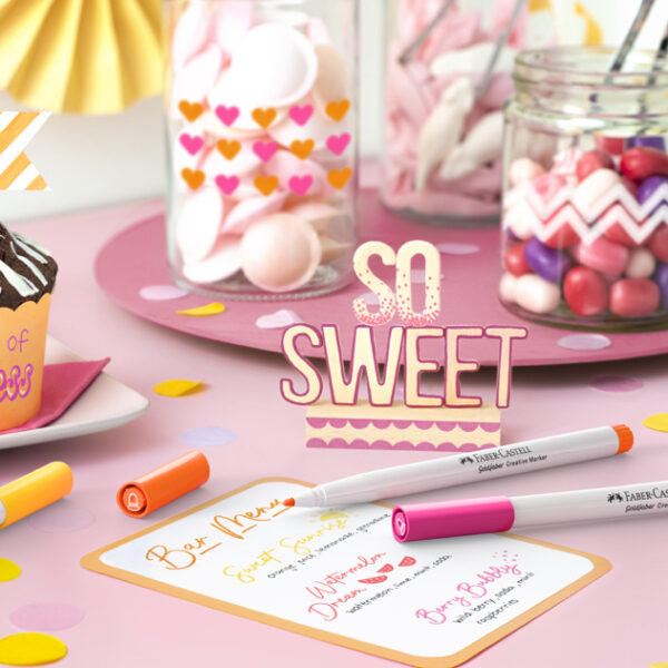 FABER-CASTELL Creative Marker GOLDFABER, 6 stuks Sweet Moments