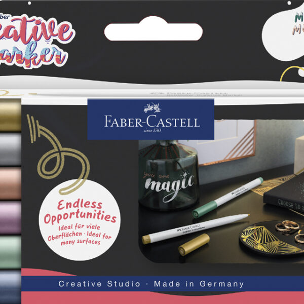 Faber-Castell GOLDFABER metallic markers set van 6 stuks