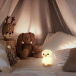 ANSMANN Siliconen Nachtlampje Pinguïn Leon, wit