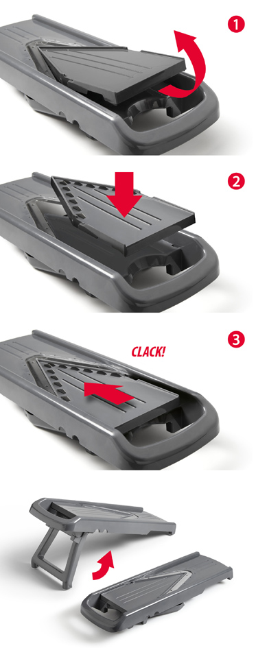 Metaltex universele rasp Slice-V met 5 inzetstukken, grijs Metaltex universele rasp Slice-V met 5 inzetstukken, grijs