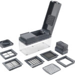 Metaltex 12-in-1 groente- en fruitsnijder Slice-Cube, grijs