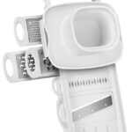 Metaltex Professionele Mandoline met 5 Inzetstukken - Wit