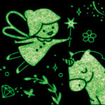 HEYDA decoratie plakband glow in the dark feeën