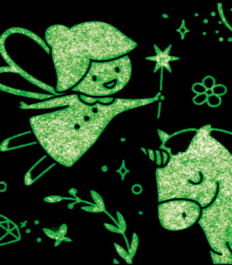 HEYDA decoratie plakband glow in the dark feeën